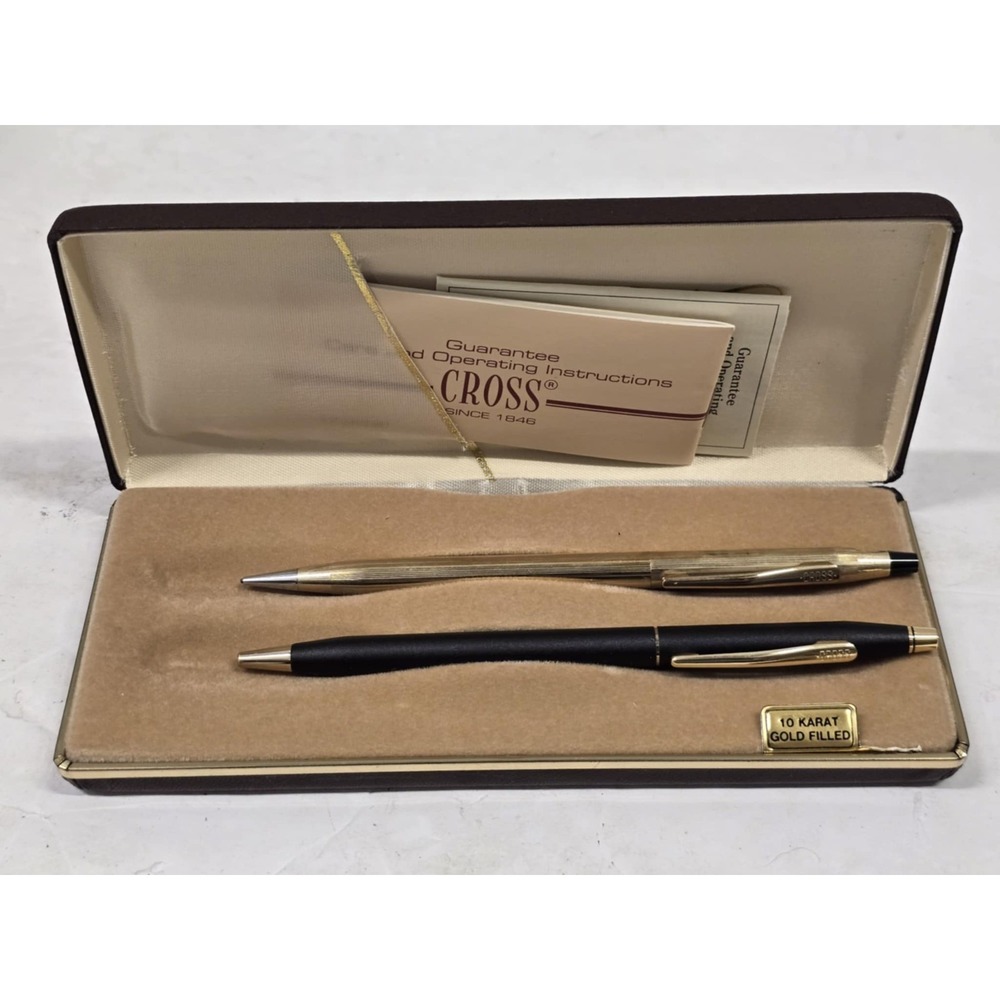Cross Classic Black‎ Pen & Pencil Set 2501 Michigan State University Alumni Gift
